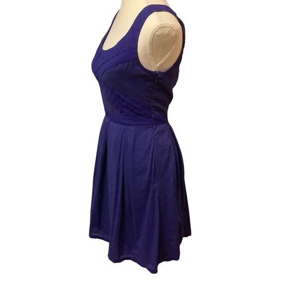 AMERICAN EAGLE OUTFITTERS ROYAL BLUE SLEEVELESS COTTON MIDI DRESS/ Size 8 - Picture 2 of 14